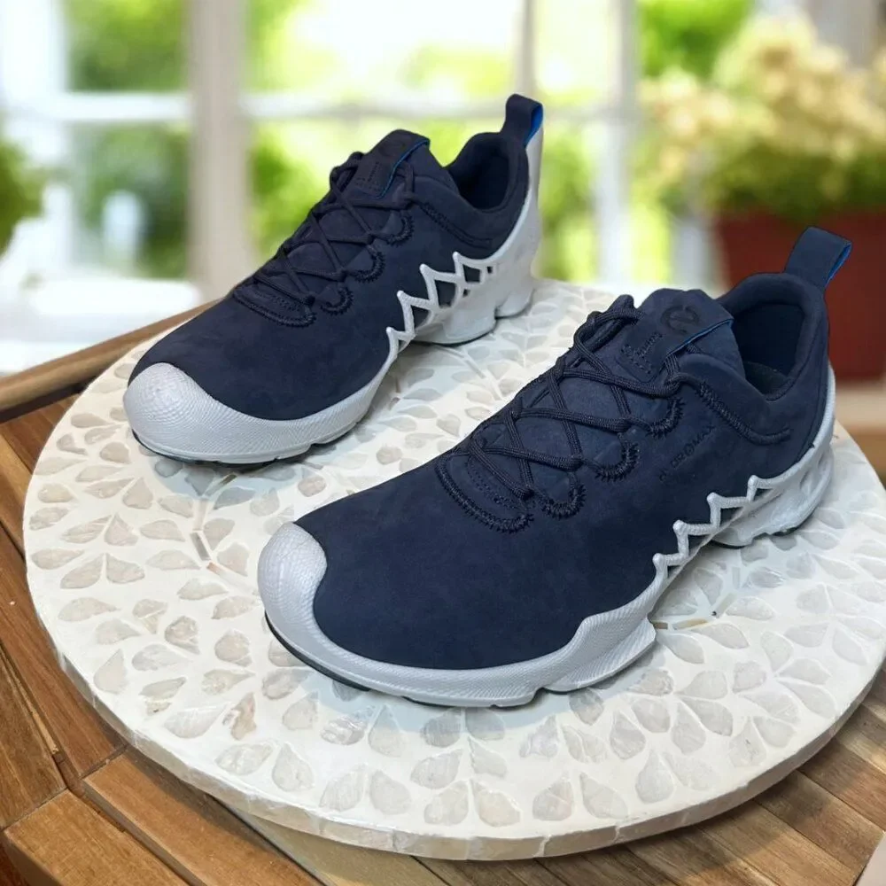 ECCO BIOM AEX Luxe HYDROMAX Leather Supportive Men’s Trainer Night Sky EU 40